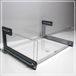 vetrinetta bar in plexiglass trasparente per panini